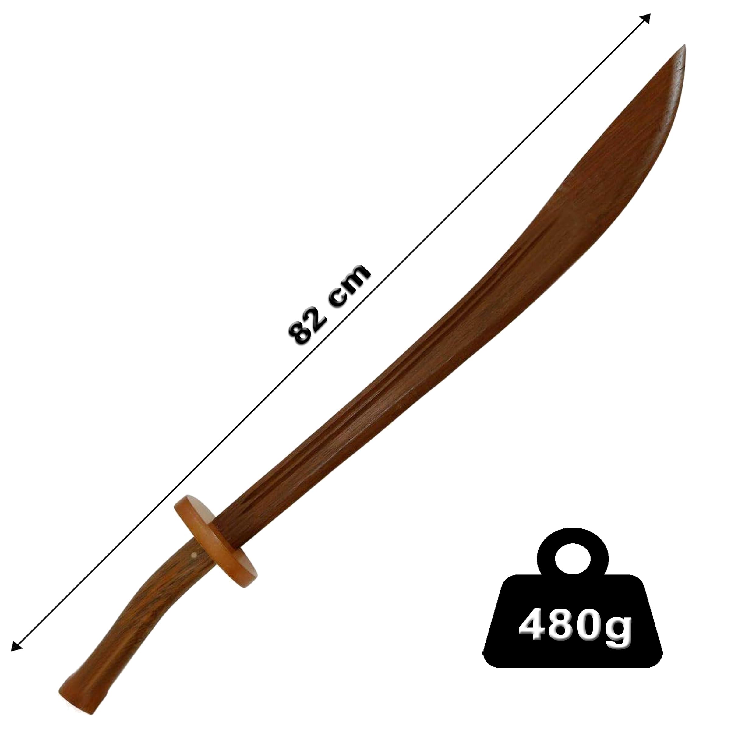 Sabre en bois d'entraînement Arts Martiaux KungFu Wushu Tai Chi et Bagua