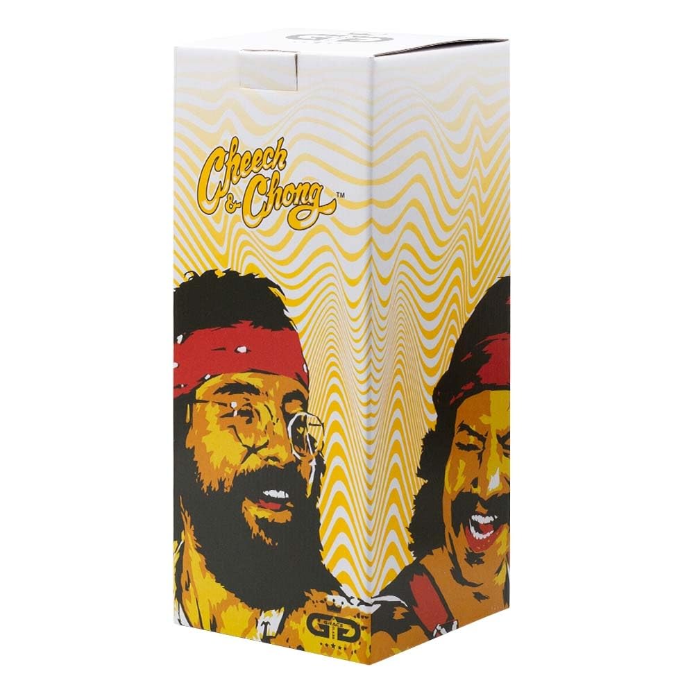 Cheech & Chong Smoking Brothers Yellow Beaker Bong 35cm 18.8mm
