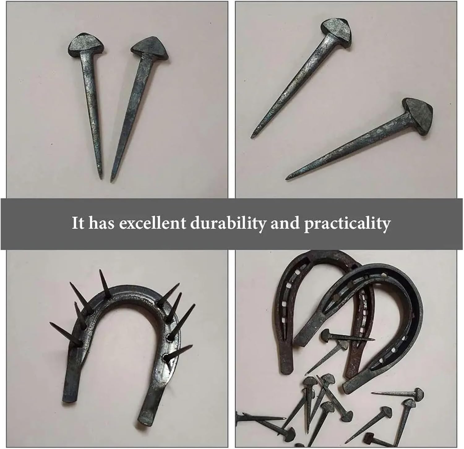 150 Horseshoe Nails Wear-Resistant Horseshoe-Shaped Tool Accessories