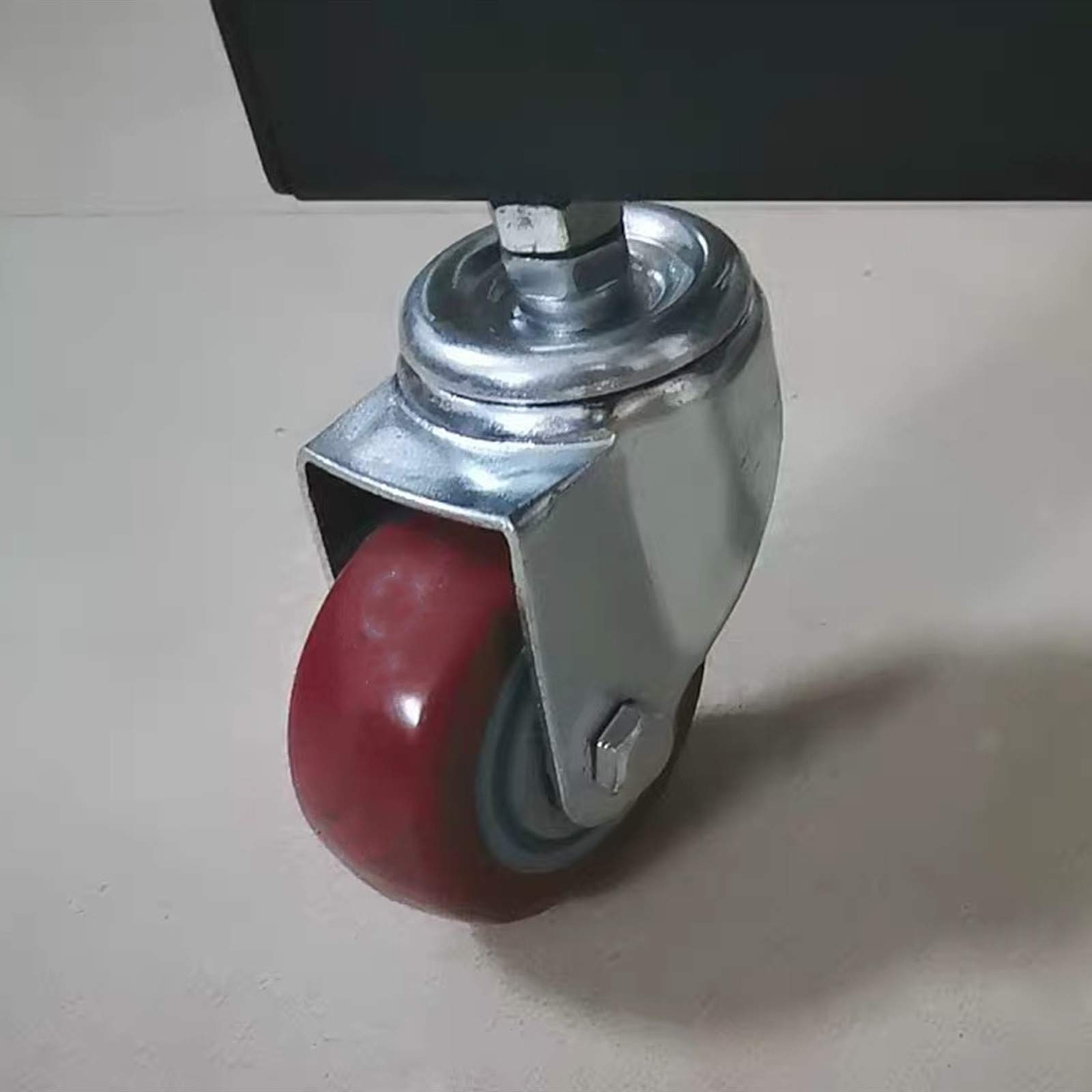 Koła jezdne, wytrzymałe koła obrotowe z tworzywa sztucznego PCV, koła zamienne do stołu warsztatowego Trolleynitureer, trzpień gwintowany M12X60 mm, podwójne łożysko, z nakrętką, o