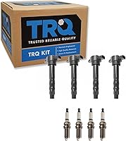 Vista 18 de Kit de Bobina de Encendido y Bujía de TRQ 8 Piezas Bujías de Iridio Compatibles con Toyota Tacoma 2005-2014 4Runner 2010 Tacoma 2015-2021