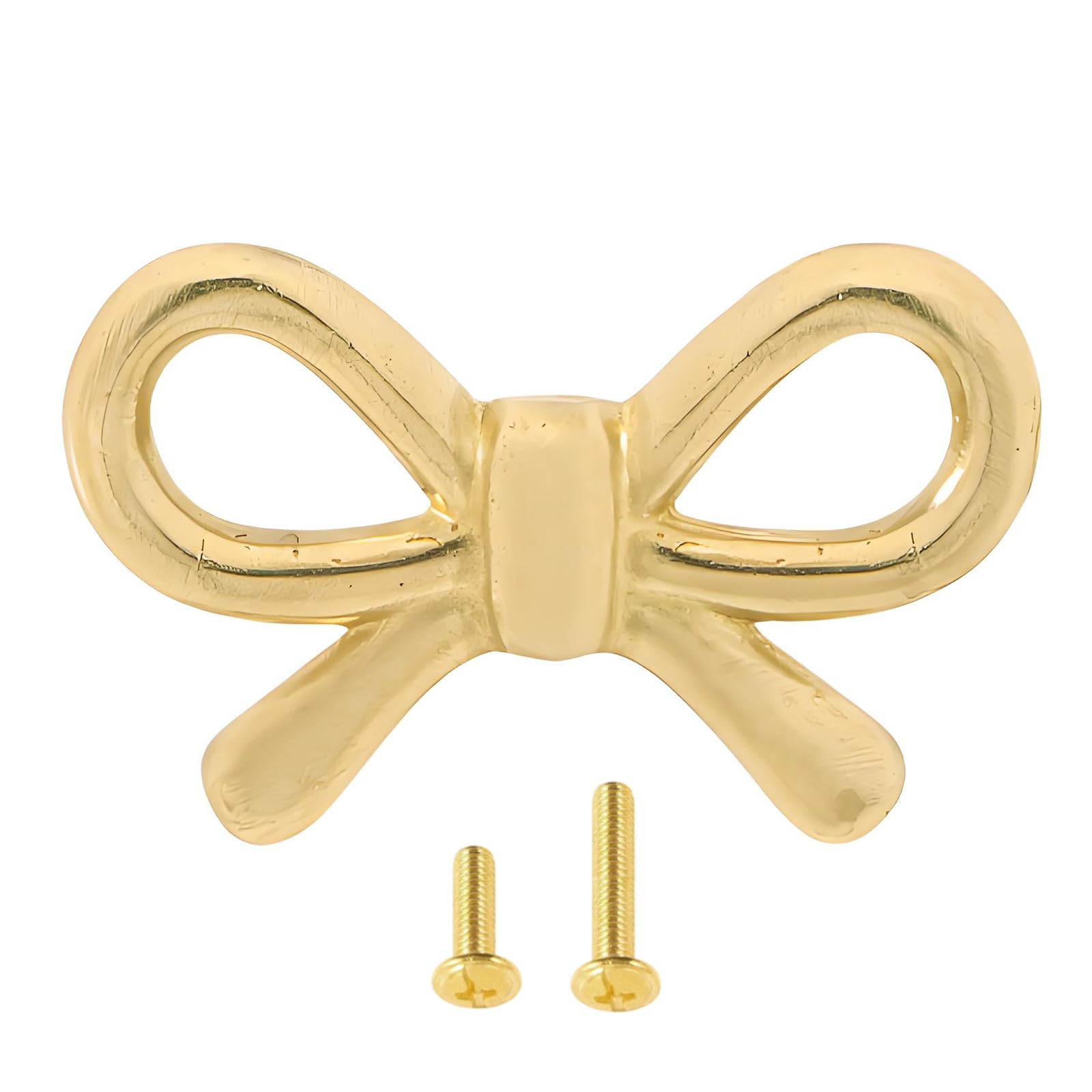 Modern Brass Cabinet Knob Wardrobe Pulls Unique Bowknot Shape Drawer Knob Furniture Decorative Handle Hardware Brass Cabinet Pull and