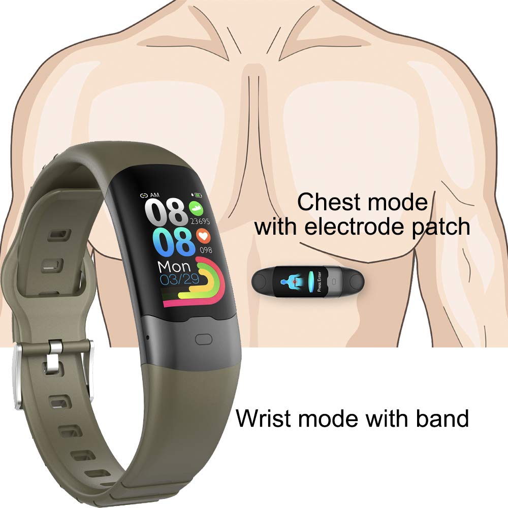 Buy Activity Tracker With ECG Monitor Measure Blood Oxygen Monitor
