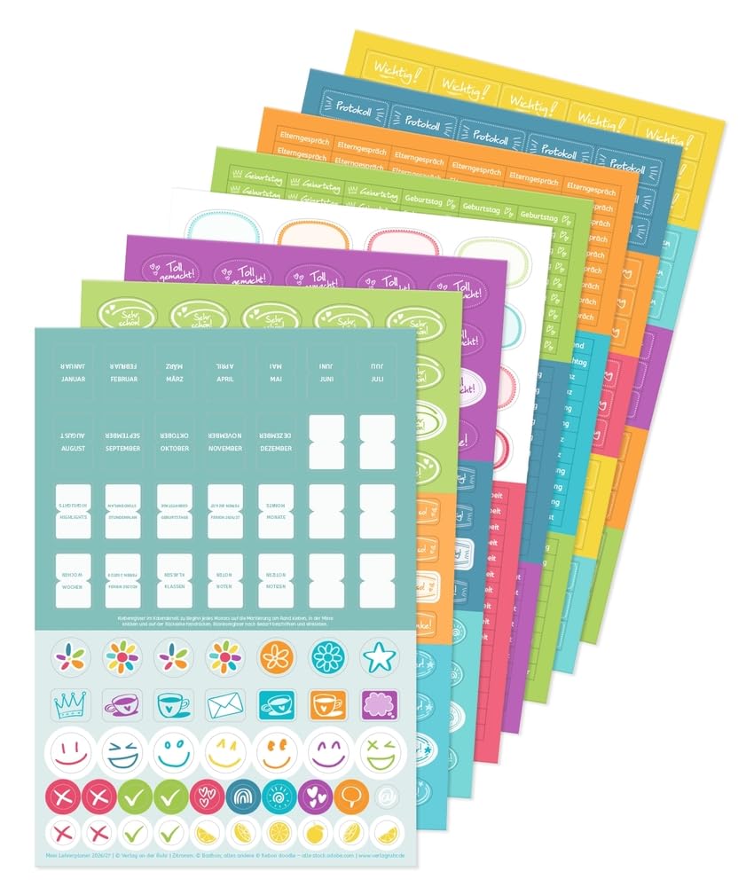Mein Lehrerplaner A4+ – Ringbindung – Lehrerkalender für das Schuljahr 2026/2027 – Zitronentanz: Schulplaner für Lehrerinnen und Lehrer (live – love – teach)