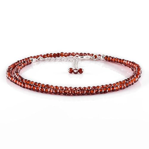 Miniatura 195 de Natural Moonstone Gemstones Choker Necklace, Faceted Rounds Beads, Silver Plated Jewelry, Healing Crystals, Birthday, Handamde, Minimalist, Women