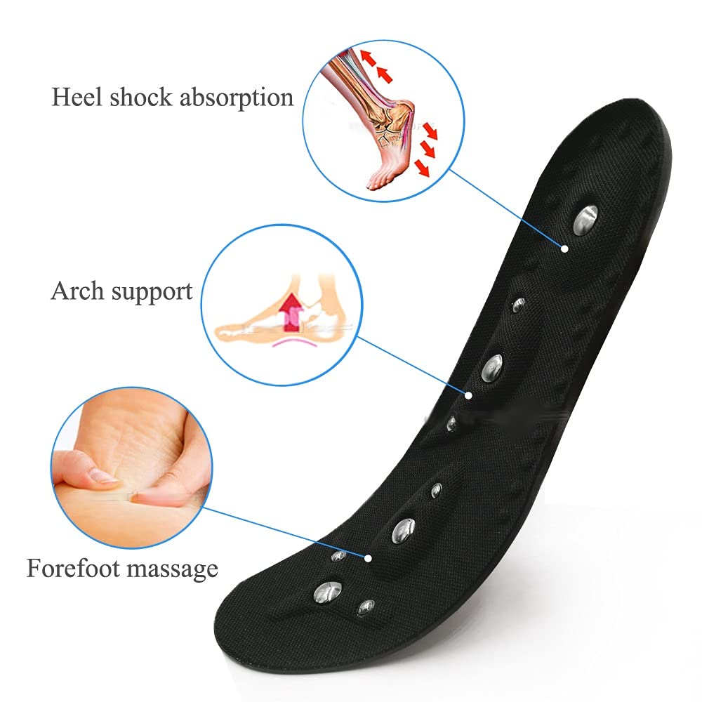 18 Magnétique Thérapie Massage Semelles Therapy Therapy Acupuncture Semelles sous-Chaussures Magnétiques Soft Soft Soft Pads Insert(S (22.5cm-25cm))