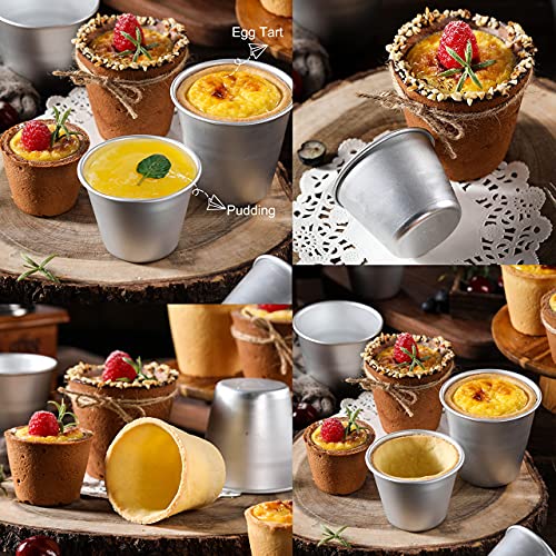 Astra Shop Set Of 6 Nonstick Individual Tumblers Popovers| Chocolate Molten Pans| Pudding Cups| Raspberry Souffle Pot| Darioles Ramekins Brownies Mold - Size 3 Inches #TOP5