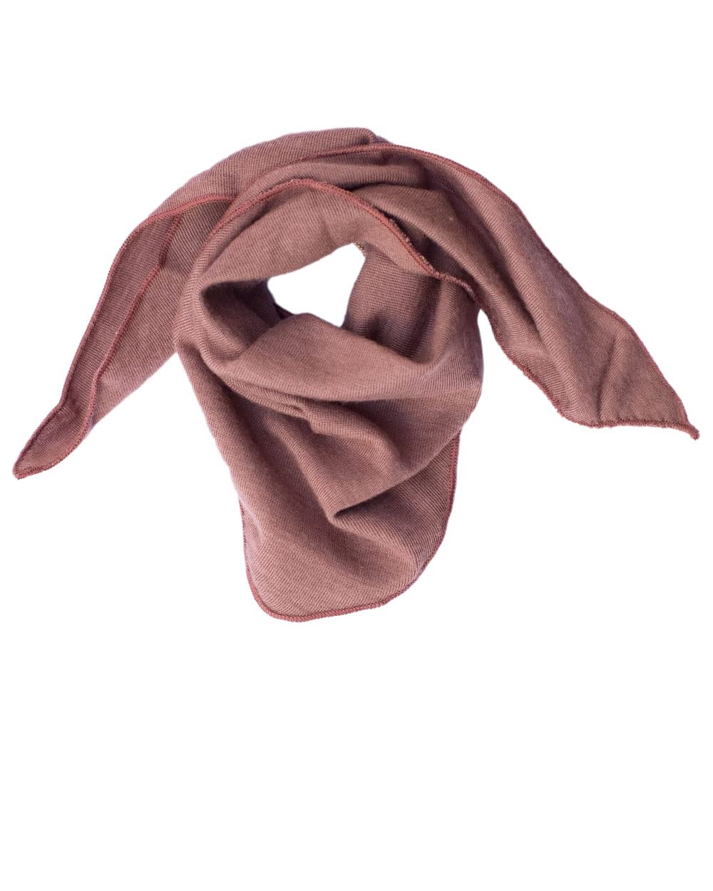 Lilano, Pañuelo triangular para bebé, 70% lana (kbT), 30% seda, 210 g/m², Malva, Talla única