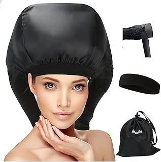 Hooded Hair Dryer， Ideal Hair Diffuser for Curly Hair， Your Ultimate Solution - Spacious Capacity Blow Dryer Cap for Rapid Styling of Curls