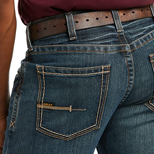 Ariat Male Rebar M5 Straight Durastretch Edge Straight Leg Jean Ironside 32W X 32L #TOP3