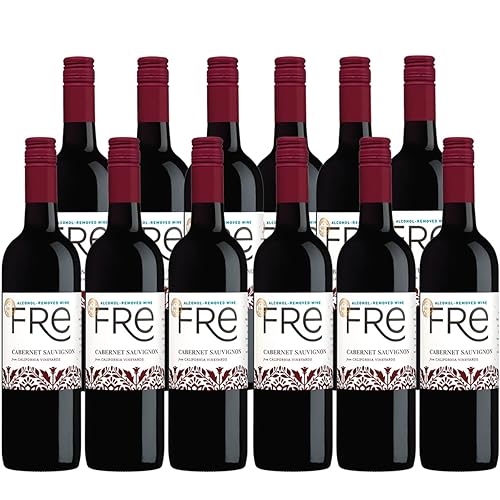 Miniatura 7 de Sutter Home Fre Cabernet vino tinto sin alcohol, paquete de experiencia con agarre para teléfono, maridajes y recetas de vino de temporada, 25.4