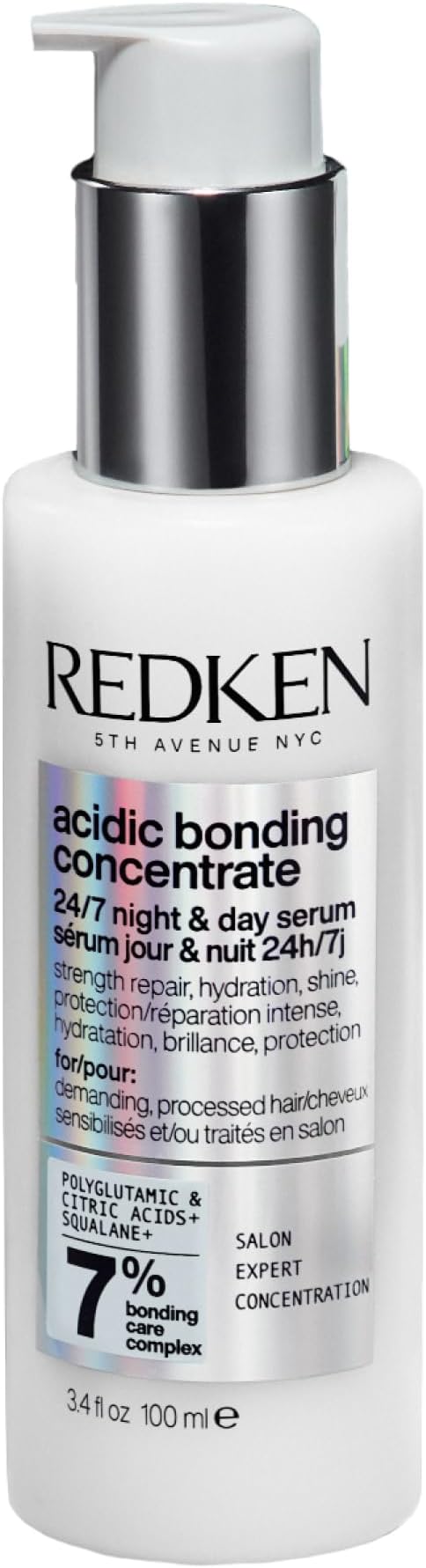 Acidic Bonding Concentrate 24/7 Night and Day Hair Serum, Bond Repair for Damaged Hair