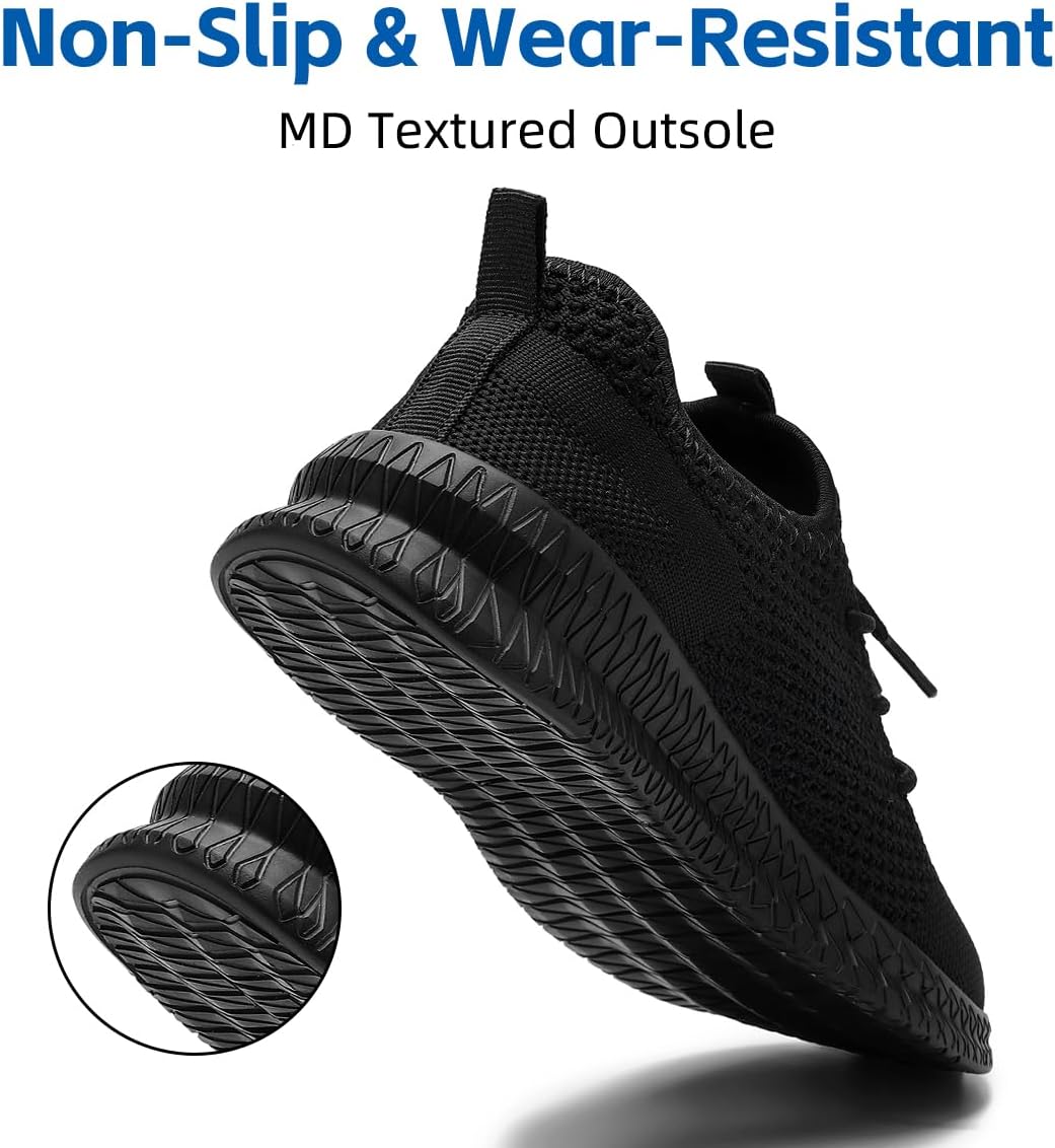 Kids Shoes Sneakers for Boys Girls Running Tennis Shoes Fashion Walking Athletic Unisex Lightweight Breathable Toddler Casual Shoes Black - Image 5