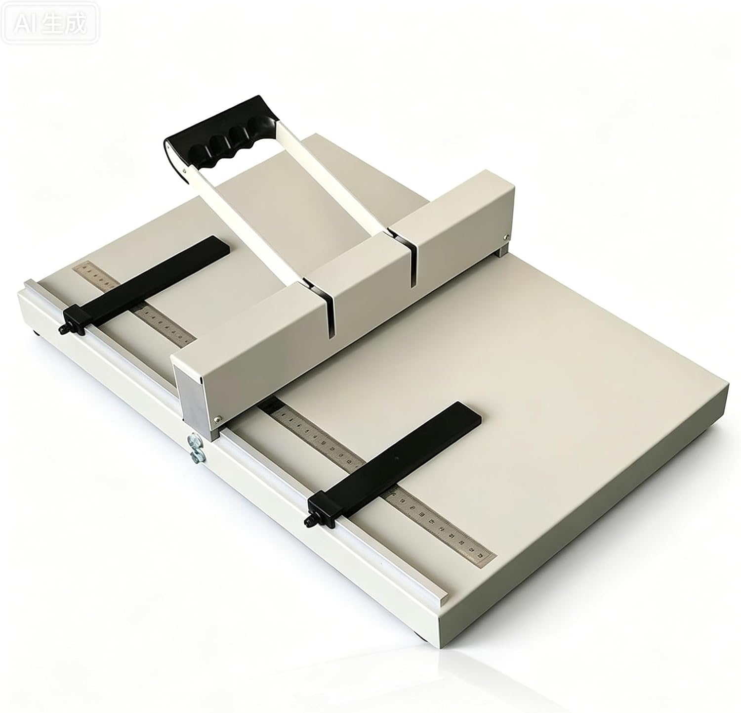 Heavy Duty A3/a4 Paper Creaser - Manual Scoring Tool for Book Covers & Card Folding, Adjustable Blocks for Commercial Office Use Beige A3 (600x490x130mm)