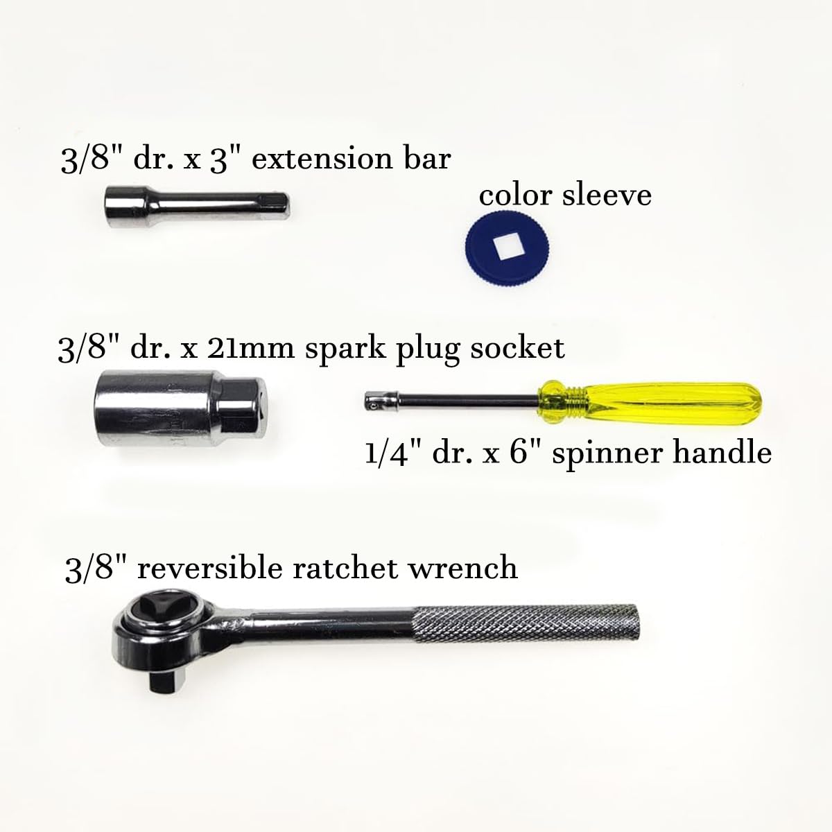 40-Piece 3/8-Inch Ratchet Socket Wrench Set including Storage Case, Includes 1/4-Inch & 3/8-Inch Drive SAE and Metric Sockets - Image 4