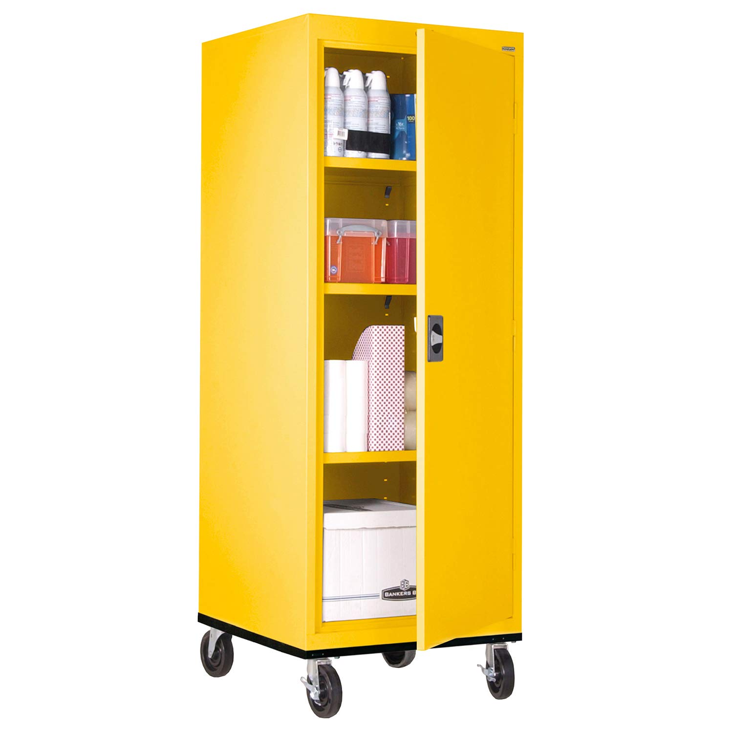 Sandusky Lee TA3R242460EY Transport Series Mobile Storage Yellow Home