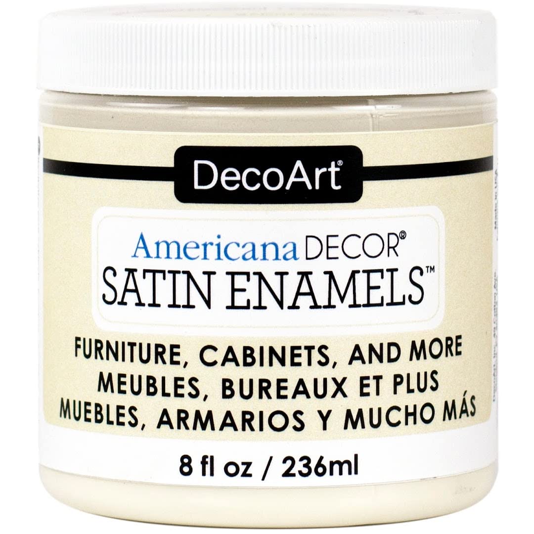 Decoart Neutral Beige Americana Décor Satin Enamels Bottle Paint, Acrylic, 7 X 7 X 8 Cm