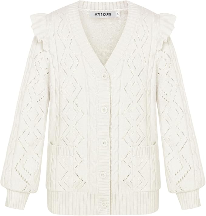 Bolero Manica Lunga Per Bambina - 100% Cotone, Perfetto Per Vestiti Senza Maniche, Occasioni Speciali - Foto 11