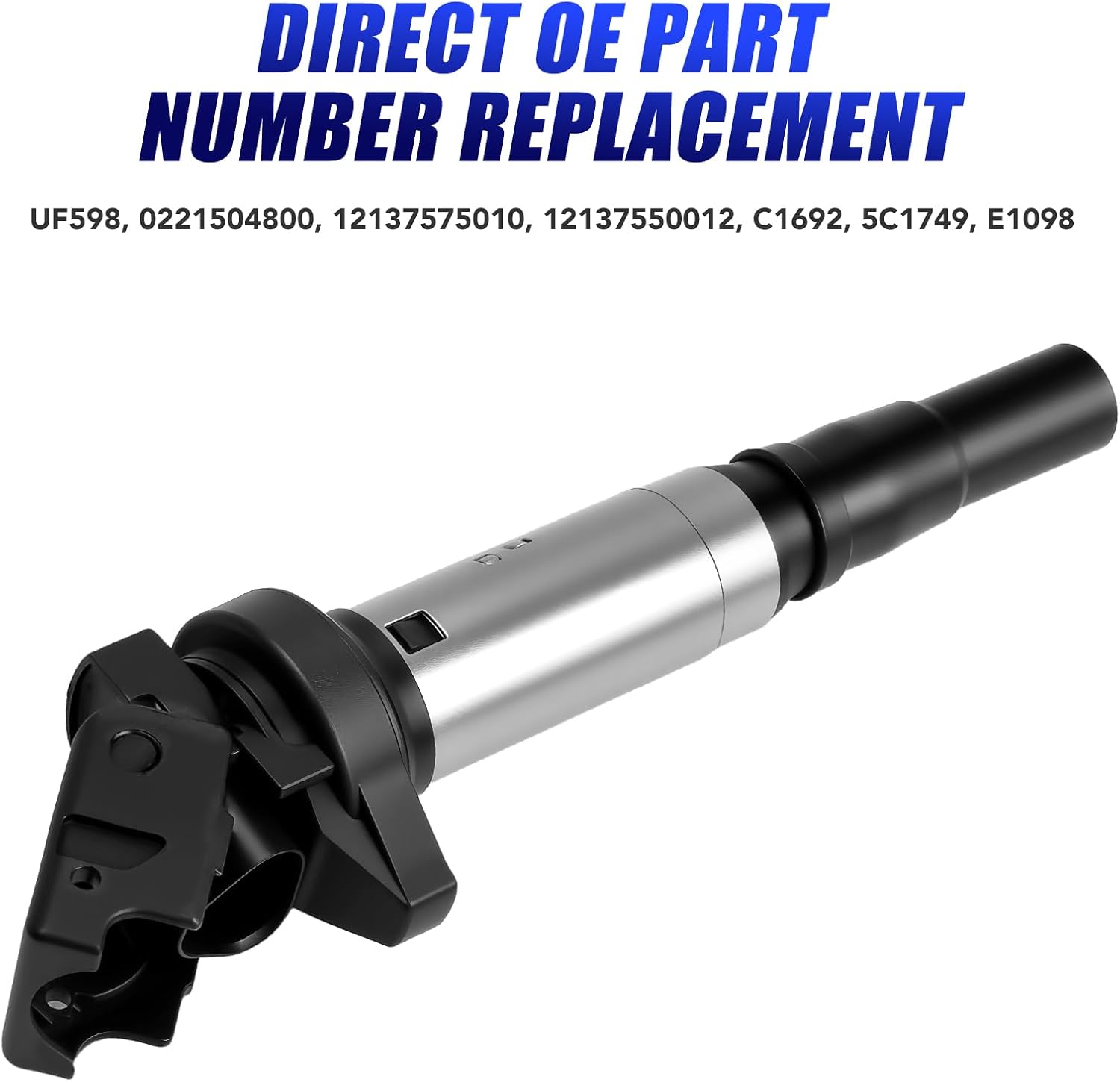 Set of 4 Ignition Coil Pack and Iridium Spark Plugs Fits for 1.6 L4 Mini Cooper Countryman Paceman 2007 2008 2009 2010 2011 2012 2013 2014 2015 2016 Spark Plugs Coils Replaces# UF598 12137575010
