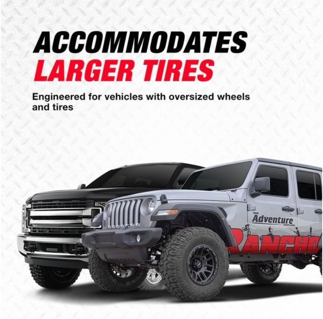 TrendsAuto RS5000 Series Single Steering Stabilizer fits 2007 2017 Wrangler - Engineered to Last, For High Clearance - Includes TrendsAuto Decal