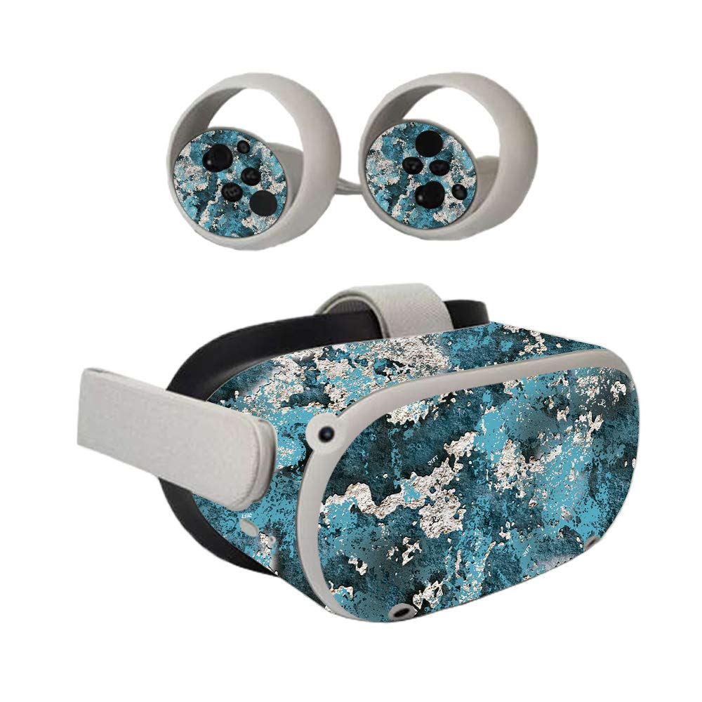 MIGHTY SKINS Compatible with Oculus Quest 2 - Rift | Protective, Durable, and Unique Vinyl Decal wrap Cover | Easy to Apply, Remove, and Change Styles | Made in The USA (OCQU2-Rift)