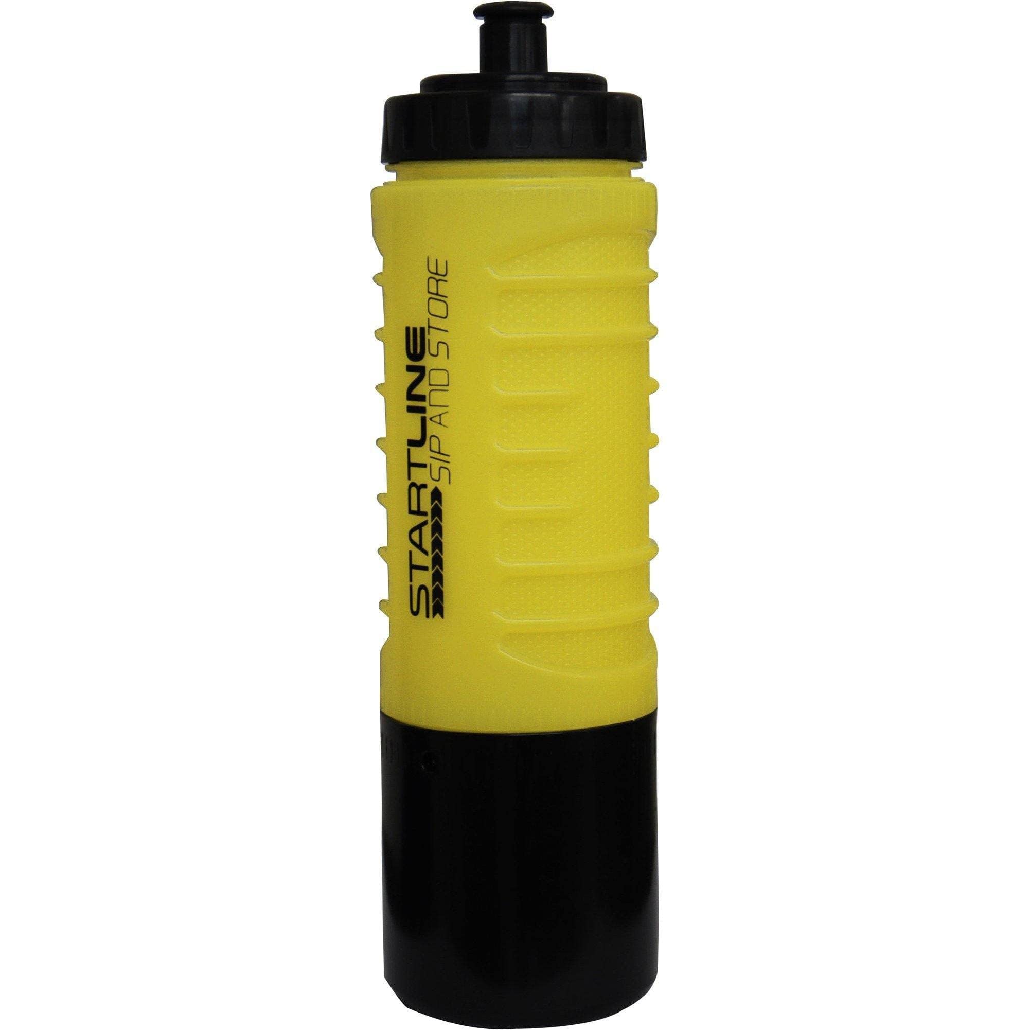 Start Line Sip 'N' Store Water Bottle with Snack Storage Compartment (Yellow, 500ml)
