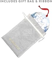 Vista 4 de Andaz Press Adorno de recuerdo de Navidad de metal redondo personalizado para la familia, My First Christmas As Gigi 2024, acuarela de osos polares