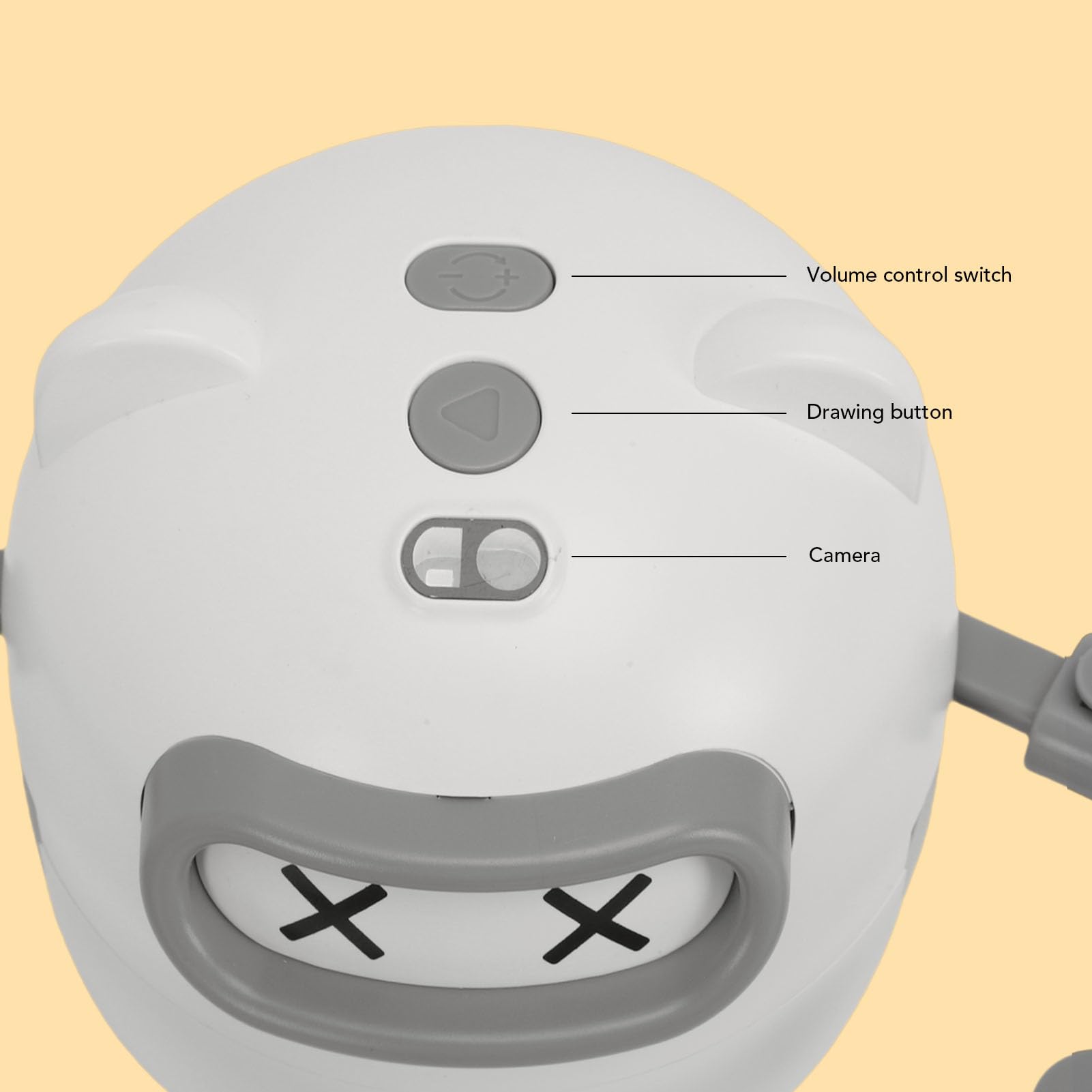 Asixxsix Robot de Dibujo para Niños, Reconocimiento de Cámara Interactiva de Voz, Desarrollo de Habilidades, Robot de Dibujo Educativo, de Mágico con 100 Tarjetas de , 12 Bolígrafos de Colores, 2000