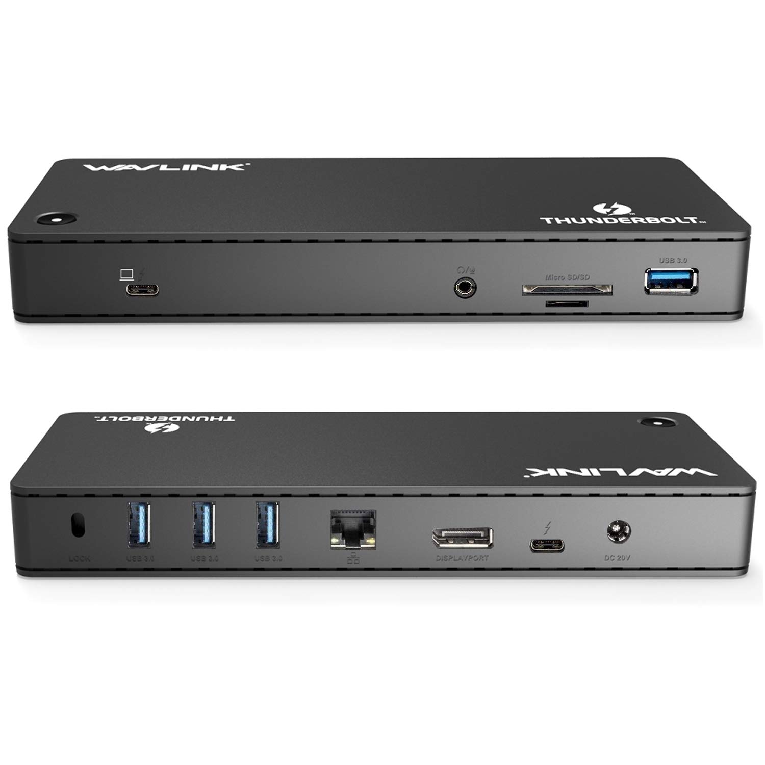 WAVLINK Thunderbolt 3 Docking Station with 85W Charging with 2.3Ft