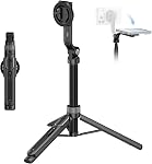 ULANZI TT88 Tripode magnétique pour iPhone, 57" Stick de Selfie extensible avec télécommande 2-in-1 Clip téléphonique & Double chaussures froides supports de téléphone léger trépied stand pour l'enregistrement vidéo de voyage de blog, noir