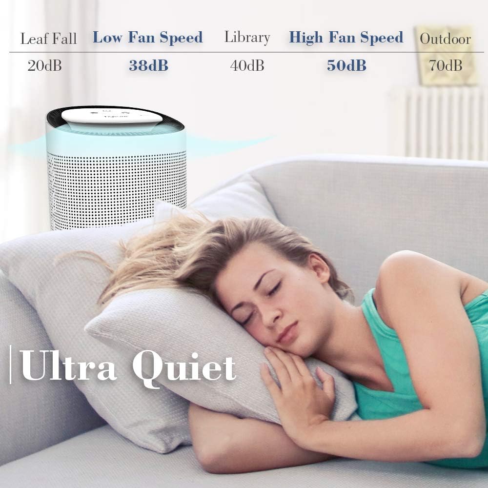 Hysure Home Dehumidifier with Air Purifying Function, HEPA Filter,Quiet and Portable Deshumidificador,Electric Dehumidifier for Basement,Bathroom,RV,Closet,Bedroom (1000ML)