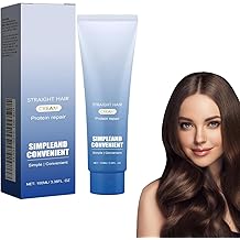 Goramblessip Protein Correction Hair Straightening Cream,Straighten And Care 2-In-1 Effect,Silk And Keratin Treatment H-air Straightening Cream,Hair Care Straight H-air C-ream 1PCS
