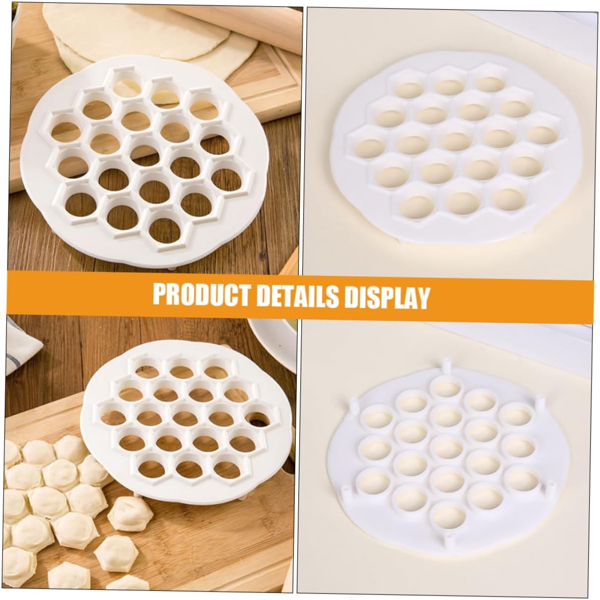 2pcs Dumpling Mold with 19 Holes PP Kitchen Tool for Pelmeni