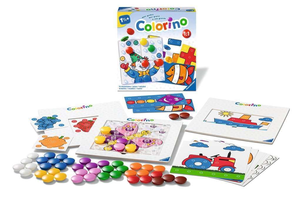 Ravensburger Mi Gran Colorino – Juego Educativo De Colores Para Niños De 1.5 Años, Con 75 Piedras Y 32 Motivos