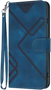 ZXL Blue Case for iQOOZ9s Pro Flip Fold Leather Wallet Case with Credit Card Slot and Kickstand Magnetic Closure Protective Cover for iQOOZ9s Pro