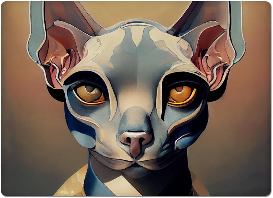 Colorful Cat Car Magnet 2 PCS - Unique Car Magnet - Art Sticker