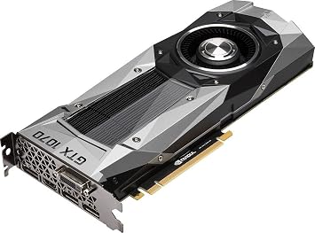 NVIDIA Newest Founders Edition GeForce GTX 1070 8GB GDDR5X DVI/HDMI/3DisplayPort PCI Express 3.0 Graphics Card (GTX1070-8G), VR Ready, 900-1G411-2520-001