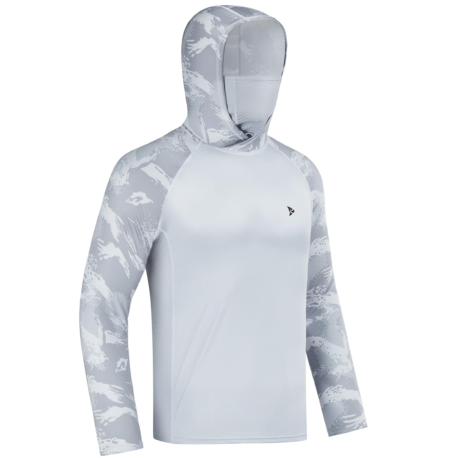 Rodeel UPF 50+ Men’s Long Sleeve Performance Hoodie with Mask