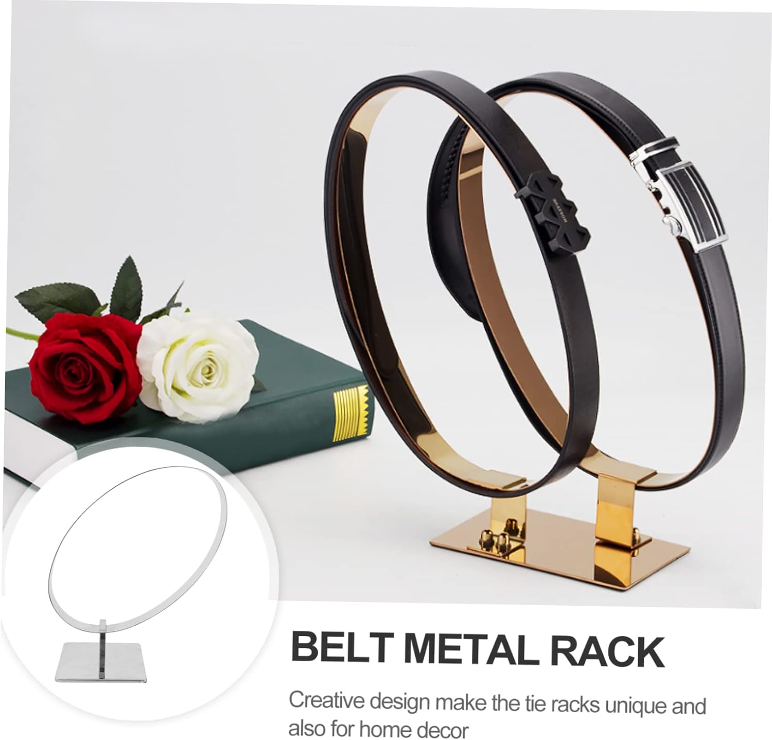 Space-saving Stainless Steel Belt Display Rack Martial Arts Belt Holder for Taekwondo Karate Storage Anti-static Elegant Design