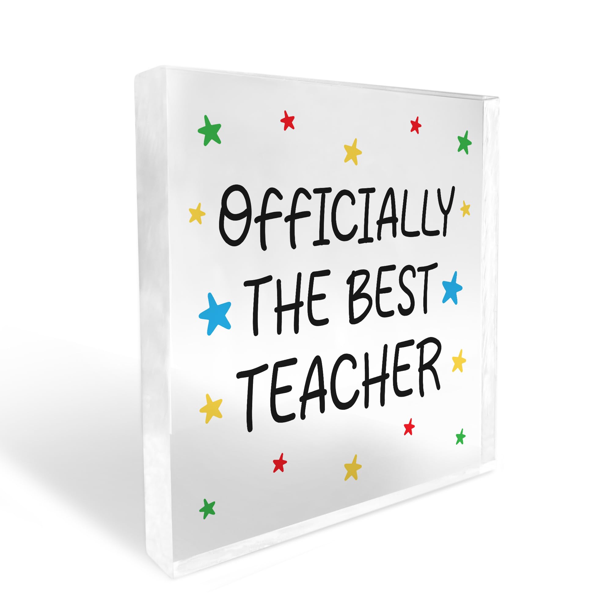 Red Ocean Teacher Gifts From Student BEST TEACHER Plaque Thank You Gifts Leaving School Nursery Gift Keepsake