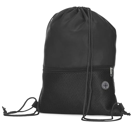 Mochila Saco Esportiva em Poliéster 210D, Multicolorida, com Bolso Frontal com Zíper, 43x32cm, 5 Cores