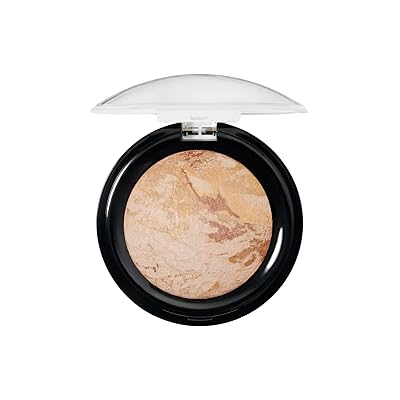LAURA GELLER NEW YORK Award-Winning Baked Balance-n-Brighten Color Correcting Powder Foundation - Light - Buildable Light to Medium Coverage - Demi-Matte Natural Finish