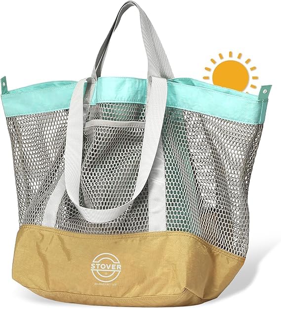 STOVER Extra Large Mesh Beach Bag