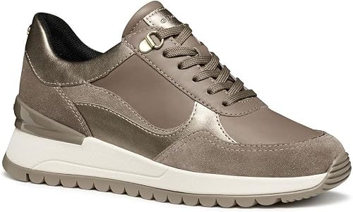 Geox D Desya, Zapatillas Mujer, Beige, 35 EU