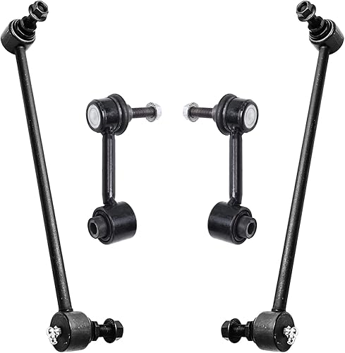 Miniatura 108 de Detroit Axle - 4 barras estabilizadoras para Jeep Grand Cherokee Commander 2005-2010 2006 2007 2008 2009 de repuesto delantero y trasero