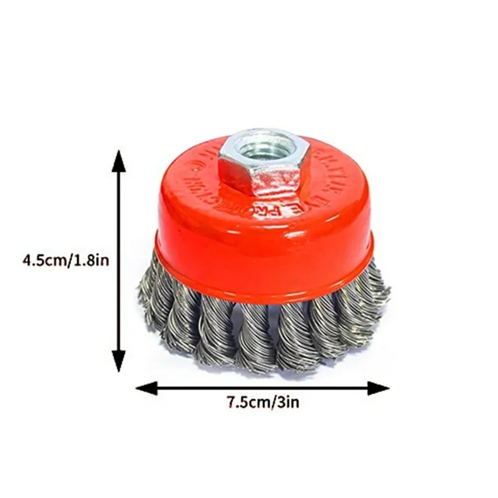 Spazzola Abrasiva a Tazza Nylon Spazzole metalliche Sbavatura for la pulizia della tazza ruota
