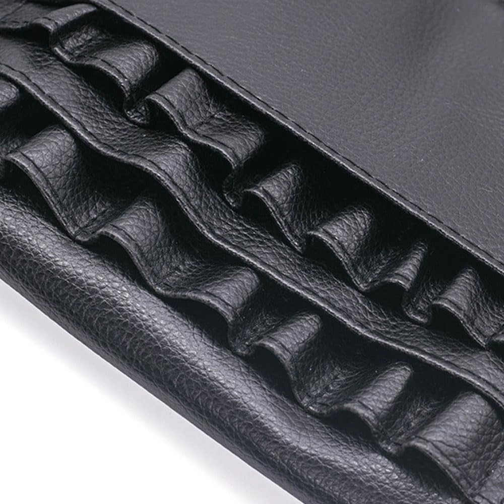Borsa Trucco Beauty Case, Porta Pennelli Make Up da Viaggio Con Cintura Regolabile e Marsupio Cosmetici Portatile (Nero)