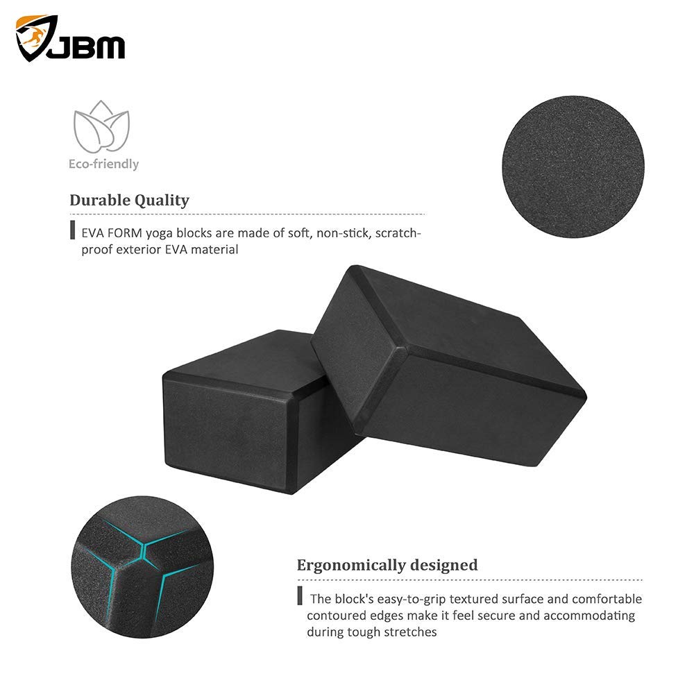 JBM Yoga Block plus Strap with Metal DRing Yoga Brick Yoga Block 2
