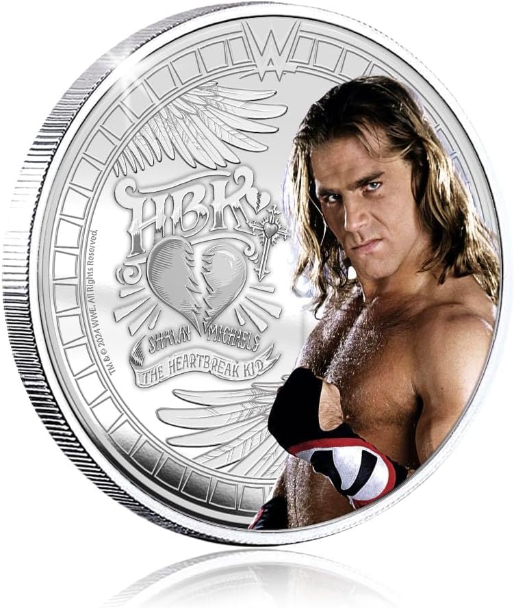 FANTASY CLUB Shawn Michaels WWE Official Collectible Coin 32mm Tribute to the Heart - Limited Edition for Fans & Collectors - Image 4