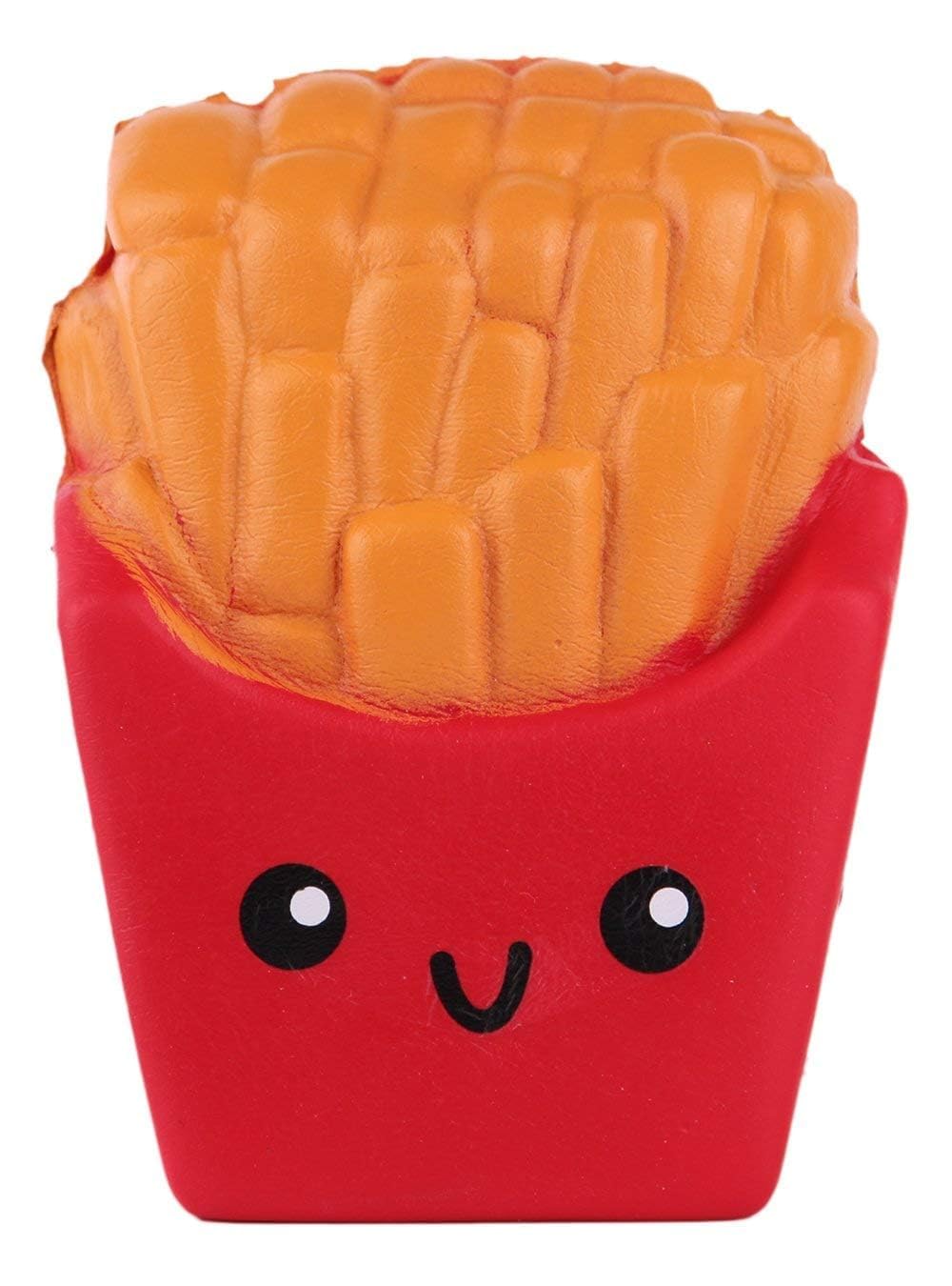 Anboor Squishys Food 3.9" Fries Chips Toy Kawaii Food Soft Squeeze Boy Girl Toy as Kitchen Party Favor Stress Relief Kid's Toys